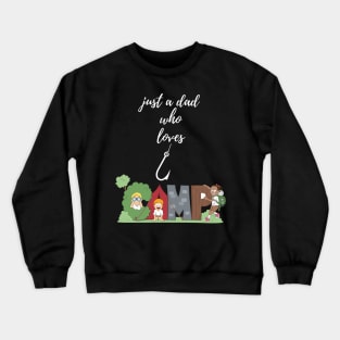 Dad loves camping Crewneck Sweatshirt